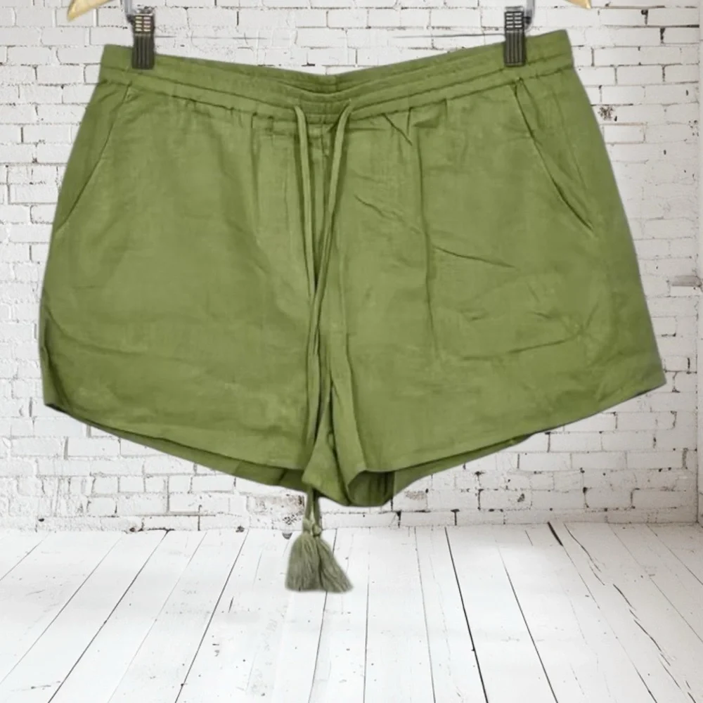 Andie Linen Shorts NWT White, Ivy, Sunset Resort Style Medium & Large
